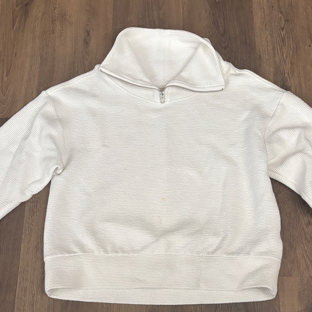 Alia White Cowl Neck Sweater